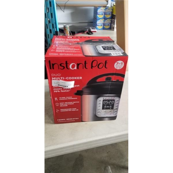 INSTANT POT DUO PLUS V5 7-IN-1 6QT PRESSURE COOKER - TESTED WORKING
