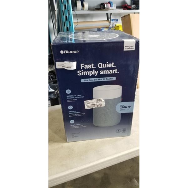 BLUEAIR BLUE PURE 311i MAX HEPA SILENT AIR PURIFIER - TESTED WORKING, RETAIL $320