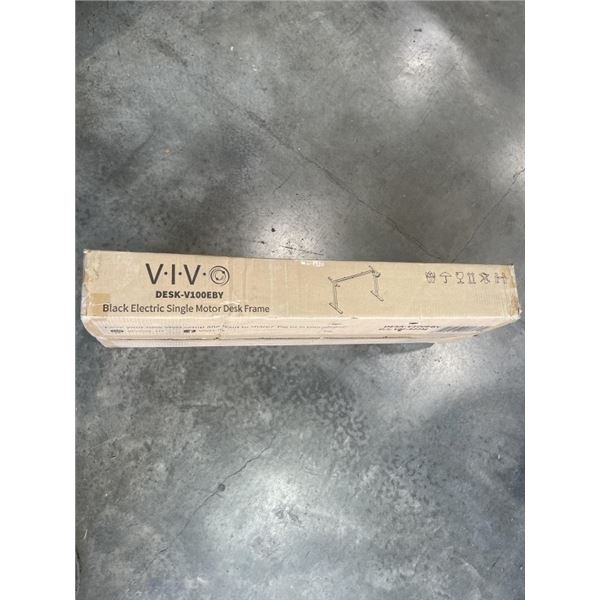 VIVO BLACK ELECTRIC SINGLE MOTOR DESK FRAME