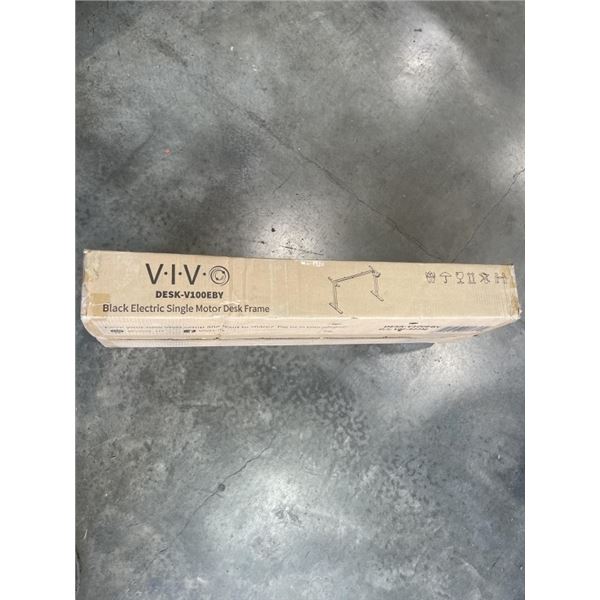 VIVO BLACK ELECTRIC SINGLE MOTOR DESK FRAME