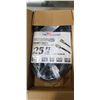 Image 1 : HEAVY DUTY 25 FT BLACK LIGHTED EXTENSION CORD. 10AWG/3C