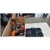 Image 1 : TRAY OF COMPUTER PARTS INCLUDING BIG BUCK HUNTER PRO, LAPTOP COOLING TRAY ETC