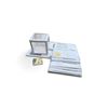 Image 1 : NINE NEW SETS OF WHITE BABY SHOWER CLEAR BOXES FOUR BOXES PER PACK WITH LETTERS RETAIL $180