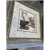 Image 2 : BAG OF HANGERS AND FRAMED PRINT