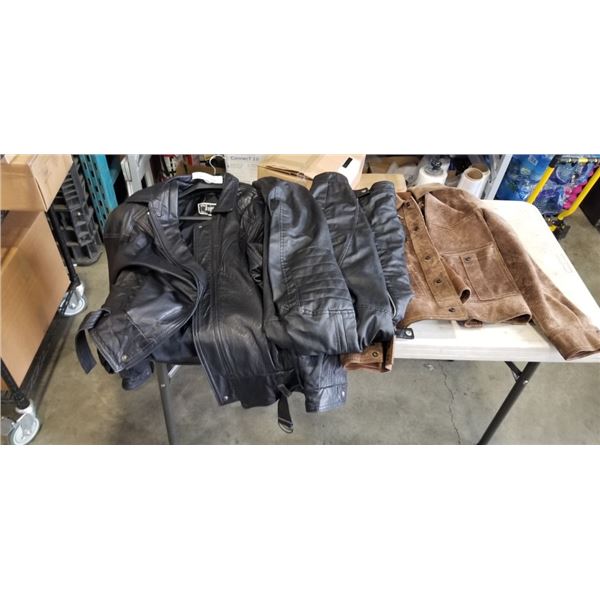 3 LEATHER JACKETS