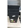 Image 1 : 4 NEW TIERRA VERDE PLASTIC PLANTERS, 12X12X12