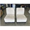 Image 1 : PAIR OF MICROFIBRE ACCENT CHAIRS