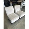 Image 2 : PAIR OF MICROFIBRE ACCENT CHAIRS