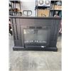 Image 1 : BLACK ELECTRIC FIREPLACE MANTEL