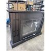 Image 2 : BLACK ELECTRIC FIREPLACE MANTEL