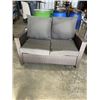 Image 1 : RATTAN CANVAS COLLECTION LOVE SEAT