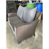 Image 3 : RATTAN CANVAS COLLECTION LOVE SEAT