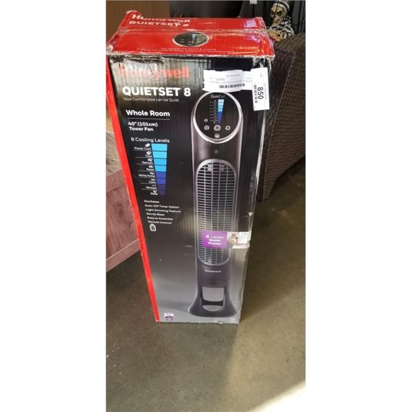 HONEYWELL QUIETSET 8-SPEED 40" OSCILLATING TOWER FAN - TESTED WORKING