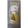 Image 1 : 75 FOOT HEAVY DUTY LIGHTED YELLOW  EXTENSION CORD. 16AWG/3C