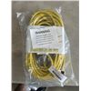Image 1 : HEAVY DUTY 50 FT YELLOW LIGHTED EXTENSION CORD. 12AWG/3C