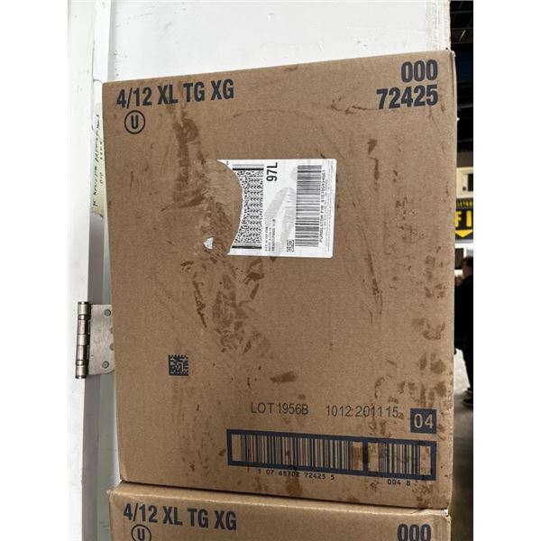 TENA XL DISPOSABLE DIAPERS, 4 PACKS OF 12 PER BOX