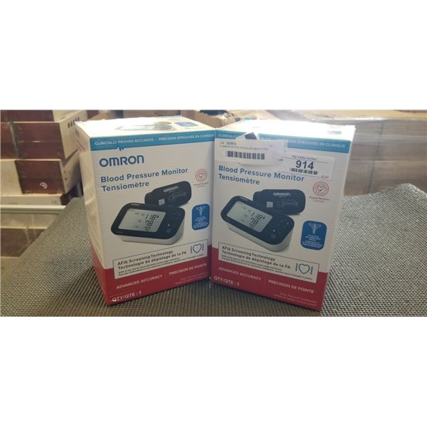 2 OMRON BLOOD PRESSURE MONITORS