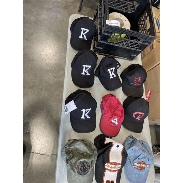 CRATE OF ASSORTED HATS