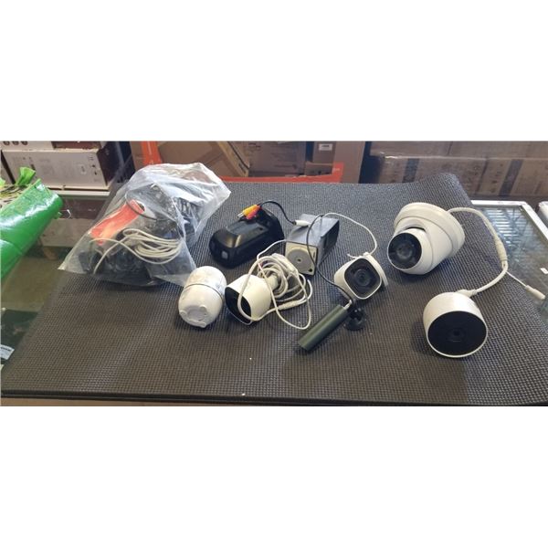 BAGS OF WORKING WEB CAMS + SECURITY CAMERAS