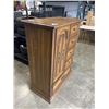 Image 4 : VINTAGE CEDAR LINED  OAK HIGHBOY DRESSER