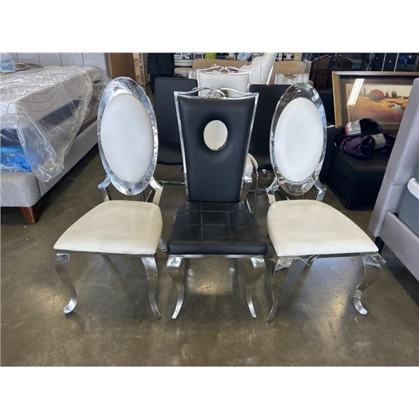 3 ULTRA MODERN SIDE CHAIRS
