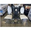 Image 1 : 3 ULTRA MODERN SIDE CHAIRS