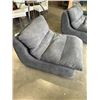 Image 6 : PAIR OF GREY FABRIC MCM LOOK LOUNGE CHAIRS