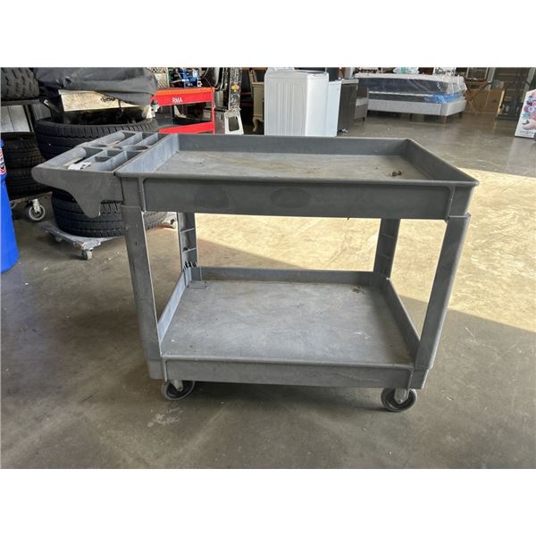 ROLLING PLASTIC SHOP CART