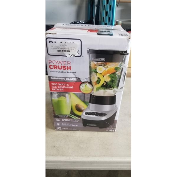 BLACK AND DECKER 6-CUP 700W COUNTERTOP BLENDER - TESTED WORKING