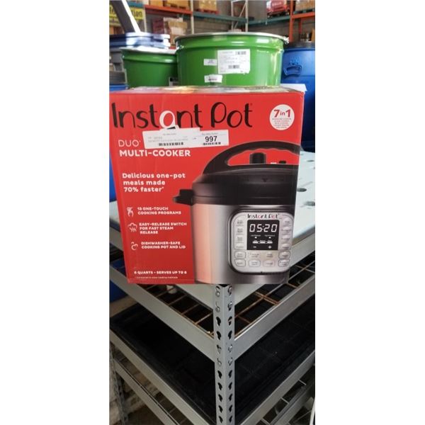 INSTANT POT DUO PLUS V5 7-IN-1 6QT PRESSURE COOKER - TESTED WORKING