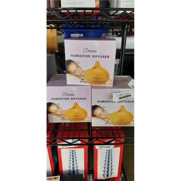 3 NEW DREAMS AROMA HUIMIDIFIER DIFFUSERS