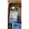 Image 2 : TRAY OF BETTER BOAT ITEMS INCLUDING BOAT ANCHOR WITH SLIP RING, BUNGEE ANCHOR LINE, 5/8 INCH HITCH P