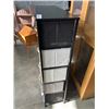 Image 4 : FABRIC STORAGE BIN OSHELF UNIT, 34 INCH WIDE, 12 INCH DEEP AND 47 INCH TALL, 10 BINS TOTAL