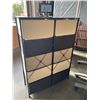 Image 4 : FABRIC STORAGE BIN OSHELF UNIT, 34 INCH WIDE, 12 INCH DEEP AND 47 INCH TALL, 10 BINS TOTAL