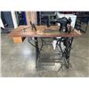 Image 1 : VINTAGE SINGER COMMERCIAL SEWING MACHINE 1950'S MADE IN CANADA , SERVICED AND WORKING