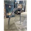 Image 7 : GLASS TOP ROUND DINING TABLE WITH 4 LEATHER CHAUIRS, IN GOOD CONDITION