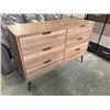 Image 2 : MODERN 6 DRAWER DRESSER, DAKR FINISH