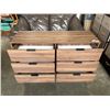 Image 3 : MODERN 6 DRAWER DRESSER, DAKR FINISH