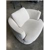 Image 3 : URBAN BARN BOUCLE SWIVEL LOUNGE CHAIR, 44 INCH WIDE 44 INCH DEEP