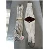 Image 1 : TWO 34" 15 STRAND RAYON/PONY N.P. RING & TONGUE BUCKLES