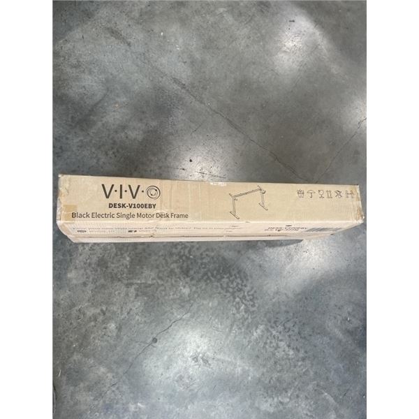 VIVO BLACK ELECTRIC SINGLE MOTOR DESK FRAME