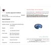 Image 1 : 10.27 CT CERTIFIED BLUE TANZANITE GEMSTONE ($5,135 APPRAISAL)