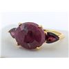 Image 3 : 4.89 CT CERTIFIED SILVER RUBY / GARNET GEMSTONE RING ($7,202 APPRAISAL)
