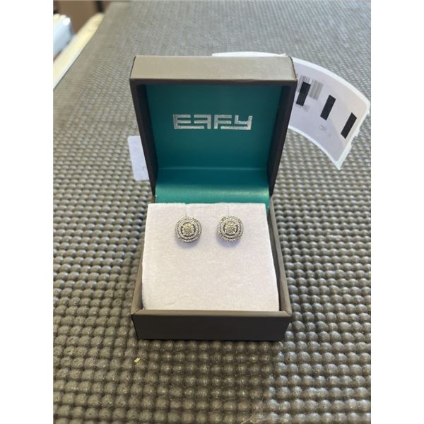 BRAND NEW NEVER WORN GENUINE DIAMOND STUDDED EARRINGS