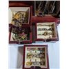 Image 5 : VINTAGE WOOD JEWELRY CASE W/ LOT OF JEWELRY CONTENTS