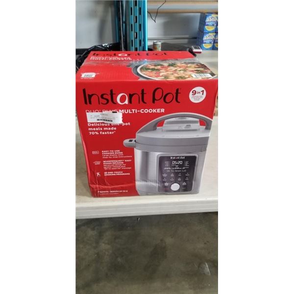 INSTANT POT DUO PLUS 9-IN-1 8QT ELECTRIC PRESSURE COOKER - TESTED WORKING