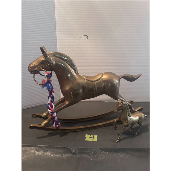 Brass horses