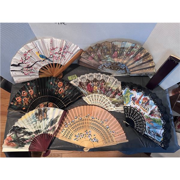 Assorted Ornate fans