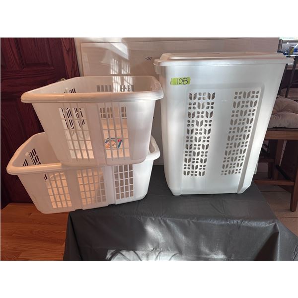 3 Laundry baskets