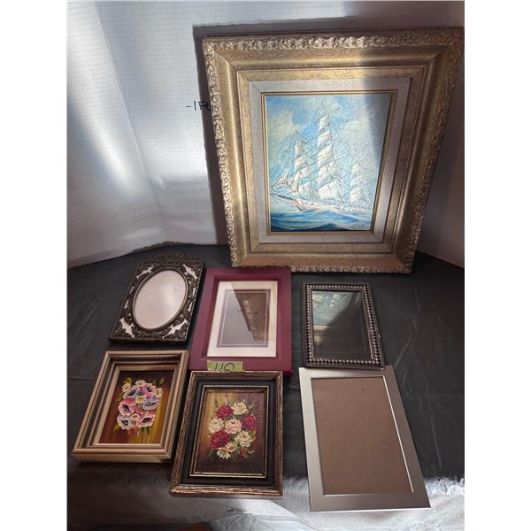 7 wall art pieces/picture frames